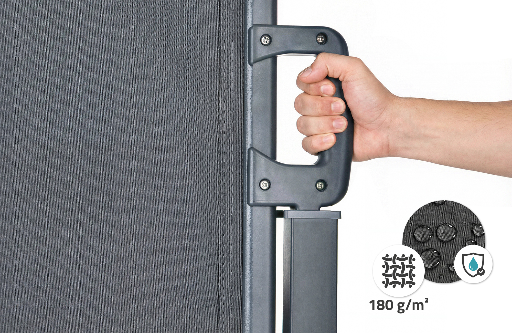 PILAT retractable side awning 3x1.6 m anthracite grey 7