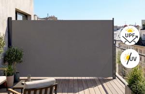 Paravent extérieur rétractable PILAT 5x1,6 m gris anthracite 6