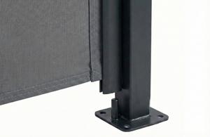 PILAT uvlačna bočna tenda 5x1,8 m antracit siva 9