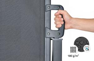 PILAT uvlačna bočna tenda 5x1,8 m antracit siva 8