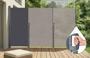Paravent extérieur rétractable PILAT 5x1,8 m gris anthracite 3