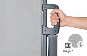 Paravent extérieur rétractable PILAT 3x1,6 m gris clair 8