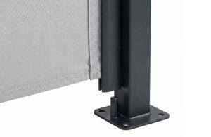 PILAT uitschuifbaar zijscherm 3x1,8 m lichtgrijs 9