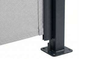 Toldo lateral retrátil PILAT 5x1,8 m cinza claro 9