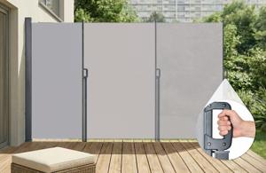 Toldo lateral retrátil PILAT 5x1,8 m cinza claro 3