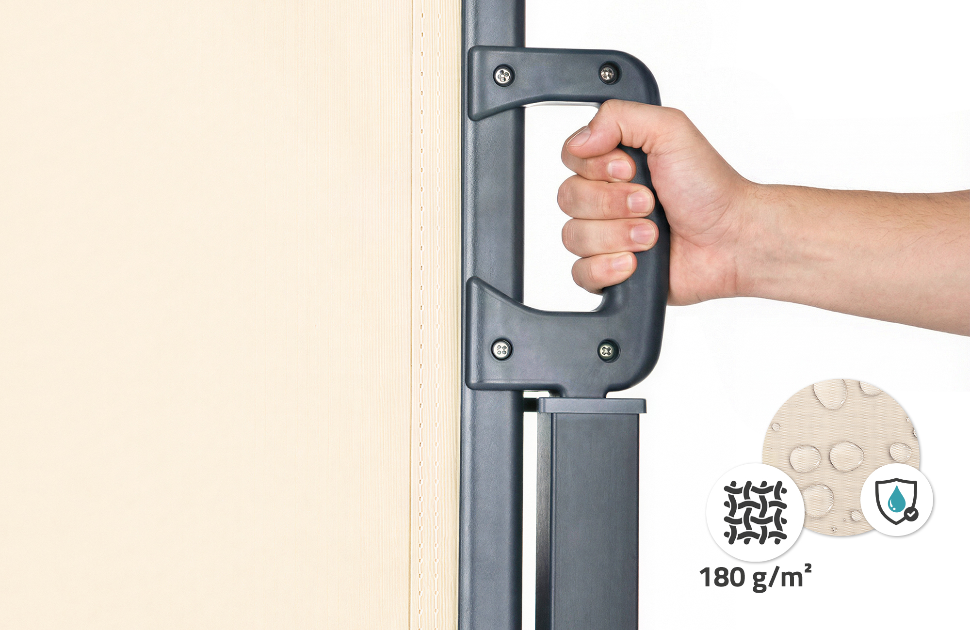 PILAT 3x1.6m beige retractable side awning 8