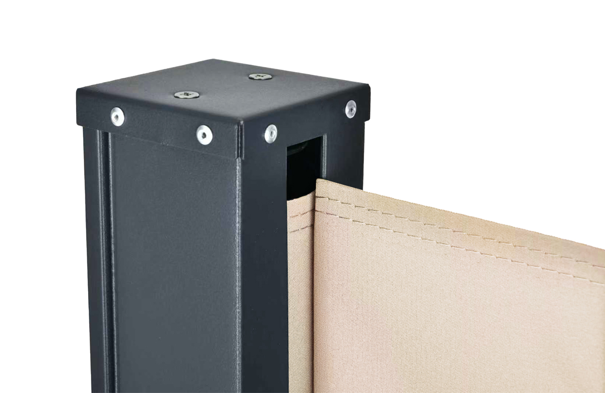 PILAT 3x1,8 m smėlio spalvos ištraukiamas šoninis markizinis tentas 6