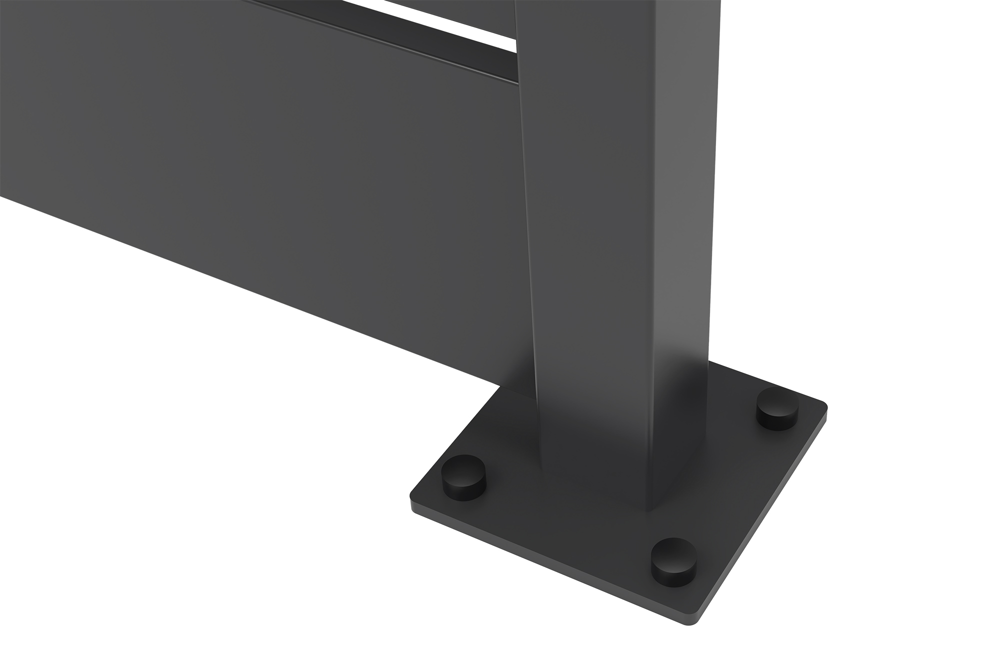 Valla de acero negro semi-calada VETORO de 2 m x 80 cm de alto. 9