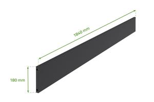 VETTORO 2m x V.80cm poloprolamovaný černý ocelový plot 10