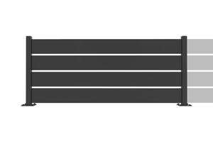 Startovací sada pro černý ocelový plot VELINO 2m x V.80cm main image