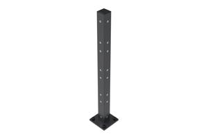 Corner post on base plate for VELINO fence 6x6cm H.84cm 5