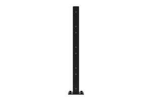 Corner post on base plate for VELINO fence 6x6cm H.84cm 4