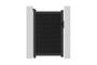 ATHOS 3m H.160cm Anthracite Grey Composite Wood Swing Gate with Aluminium Frame + ATHOS 1m H.160cm Composite Pedestrian Gate 29