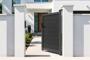 ATHOS 3m H.160cm Anthracite Grey Composite Wood Swing Gate with Aluminium Frame + ATHOS 1m H.160cm Composite Pedestrian Gate 22