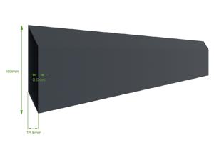 Vārti 1m CALANCIA augstums 160cm pelēks alumīnijs 11