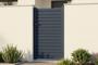 Portillon 1m CALANCIA H.160cm lames persiennes aluminium gris 7
