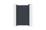 Portillon 1m CALANCIA H.160cm lames persiennes aluminium gris 2