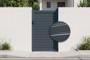 Portillon 1m CALANCIA H.160cm lames persiennes aluminium gris main_image thumbnail