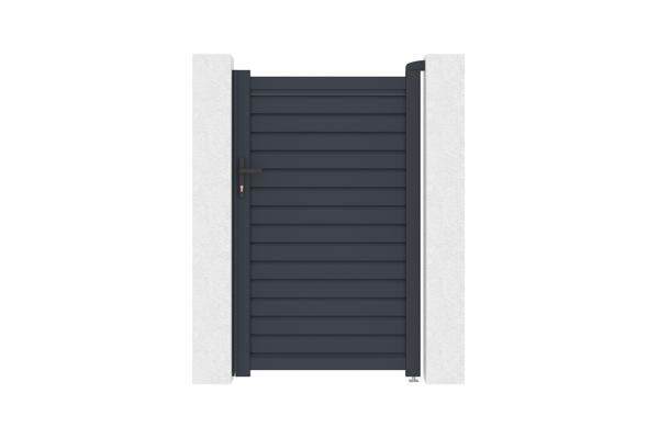 Brána 1m CALANCIA V.160cm sivý hliník main image