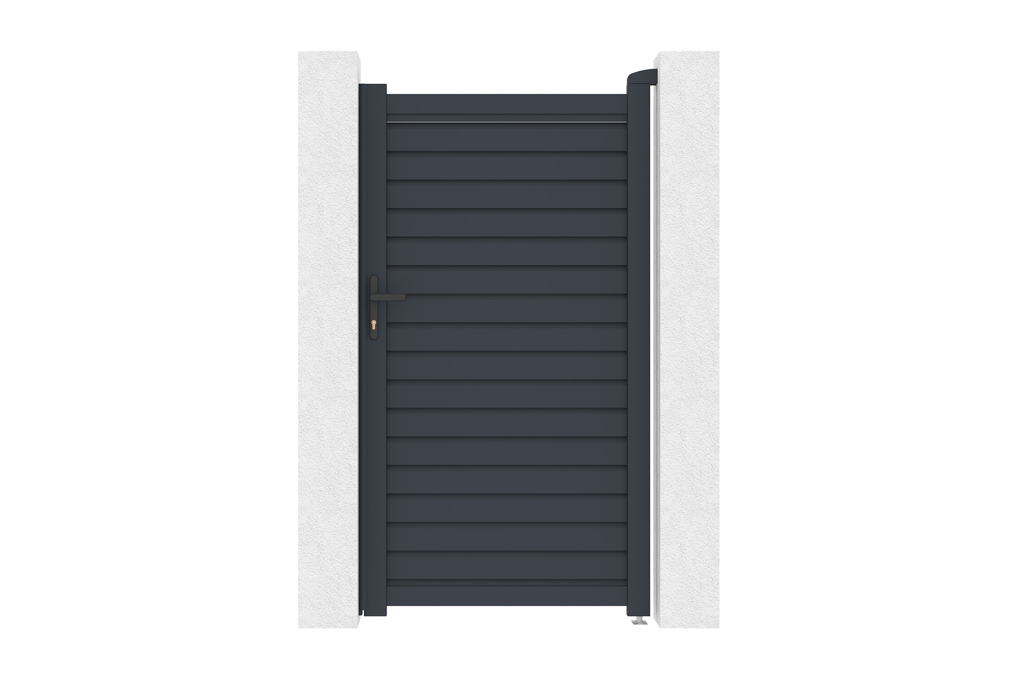 Portão CALANCIA 1m H.180cm alumínio cinza 2