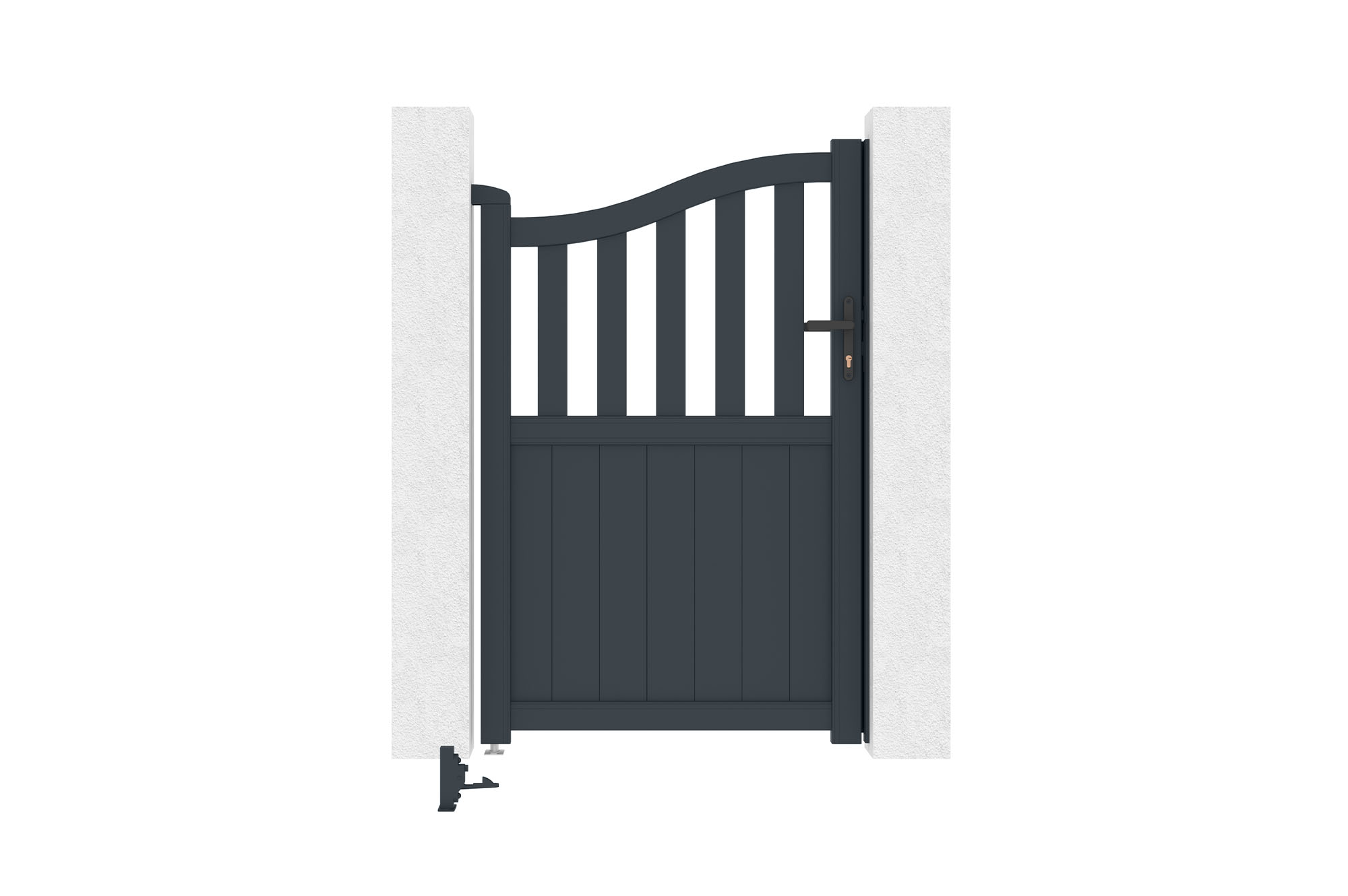 Vārti 1m MEIJE A.160cm pelēks alumīnijs 6