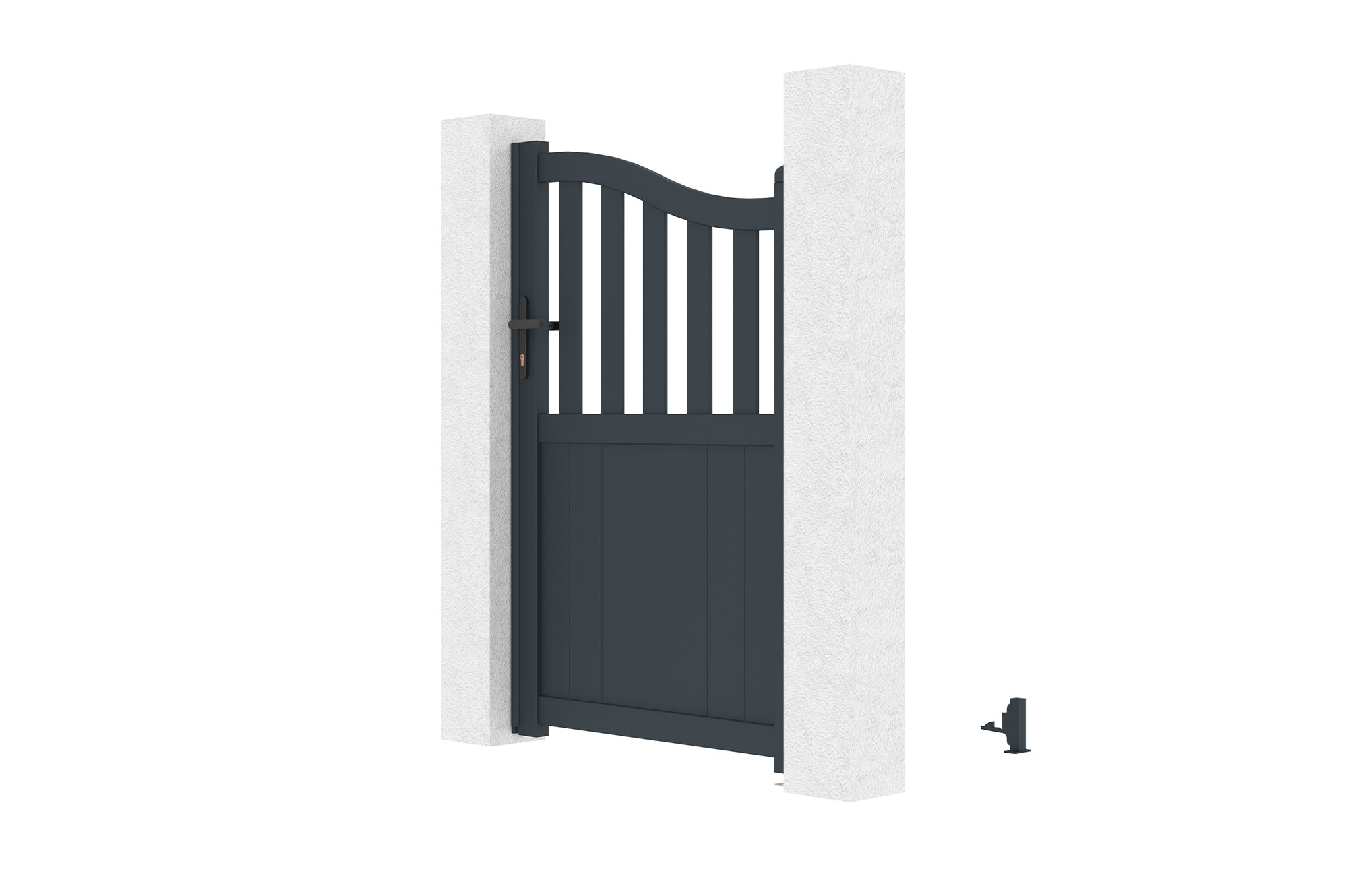 Vārti 1m MEIJE A.160cm pelēks alumīnijs 5