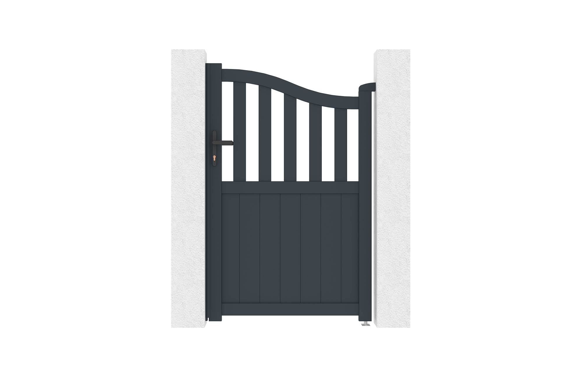 Vārti 1m MEIJE A.160cm pelēks alumīnijs 2