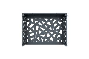 ANETO RUIVO grijze aluminium afdekking voor airconditioning en warmtepomp - maat S 6