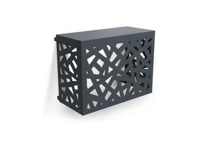 ANETO RUIVO grijze aluminium afdekking voor airconditioning en warmtepomp - maat S 2