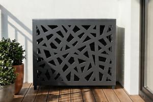 ANETO RUIVO grijze aluminium afdekking voor airconditioner en warmtepomp - maat M main image
