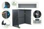 ANETO graue Aluminiumabdeckung für Klimaanlage & Wärmepumpe - Größe XL 9