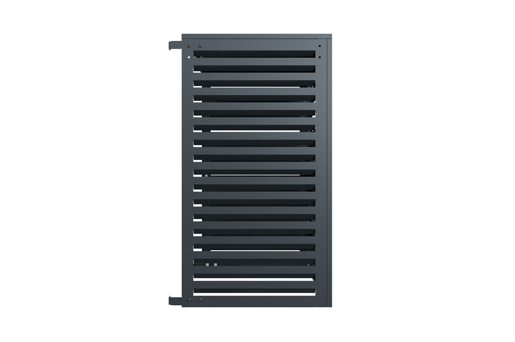 ANETO graue Aluminiumabdeckung für Klimaanlage & Wärmepumpe - Größe XL 7