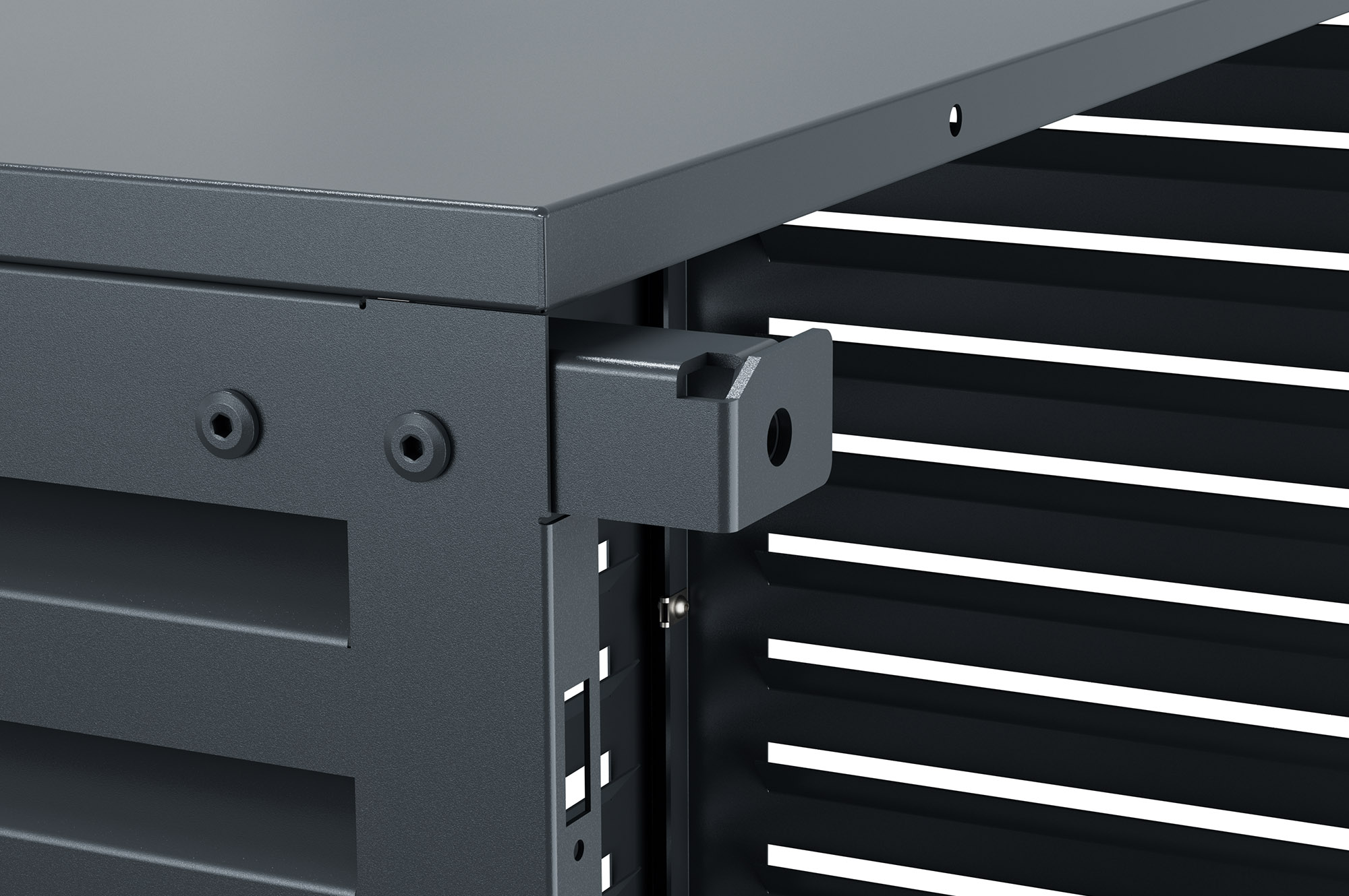ANETO graue Aluminiumabdeckung für Klimaanlage & Wärmepumpe - Größe XL 10