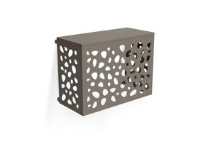 ANETO SUNNY aluminum cover for air conditioner & heat pump, taupe - size S 2