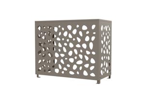 ANETO SUNNY aluminium afdekking voor airconditioner en warmtepomp, taupe - maat M 13