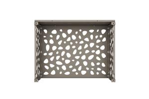 ANETO SUNNY aluminium afdekking voor airconditioner en warmtepomp, taupe - maat M 6
