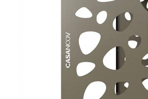 ANETO SUNNY aluminium afdekking voor airconditioner en warmtepomp, taupe - maat M 11