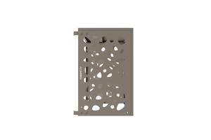 ANETO SUNNY aluminium afdekking voor airconditioner en warmtepomp, taupe - maat M 7