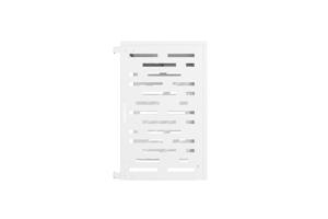 Carcasă ANETO ARLBERG din aluminiu alb pentru aparat de aer condiționat și pompă de căldură - mărimea M 6