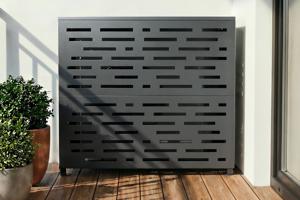 ANETO ARLBERG grijze aluminium afdekking voor airconditioner en warmtepomp - maat L main image