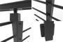 Balustradă din aluminiu gri antracit, 380 cm, pentru montare pe perete cu accesorii - KORAB thumbnail 10