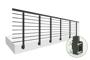 Balustradă din aluminiu gri antracit, 380 cm, pentru montare pe perete cu accesorii - KORAB thumbnail 4