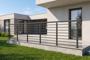Balustradă din aluminiu gri antracit, 1140 cm, pentru montare pe podea cu accesorii - KORAB thumbnail 4