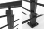 Balustradă din aluminiu gri antracit, 1140 cm, pentru montare pe podea cu accesorii - KORAB thumbnail 12