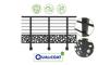 Balustradă din aluminiu gri antracit, 1140 cm, pentru montare pe perete cu accesorii - model cu pietricele KORAB SUNNY thumbnail 10
