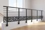 Balustradă din aluminiu gri antracit, 1140 cm, pentru montare pe perete cu accesorii - model cu pietricele KORAB SUNNY thumbnail 7