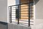 Balustradă din aluminiu gri antracit, 190 cm, pentru montare pe podea cu accesorii - KORAB thumbnail 2