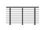 Balustradă din aluminiu gri antracit, 190 cm, pentru montare pe podea cu accesorii - KORAB main_image thumbnail