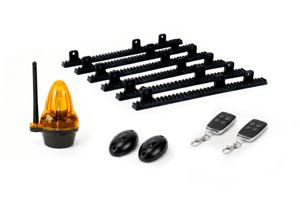 Moteur portail coulissant 600 kg VALDIS – Kit complet avec crémaillère, télécommandes, photocellules et lampe 9