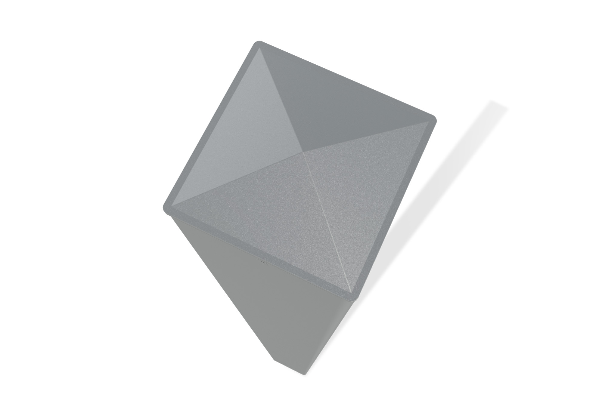 Set mit 2 ELDA-Pfosten 15x15cm Aluminium H.240cm Quarzgrau 3